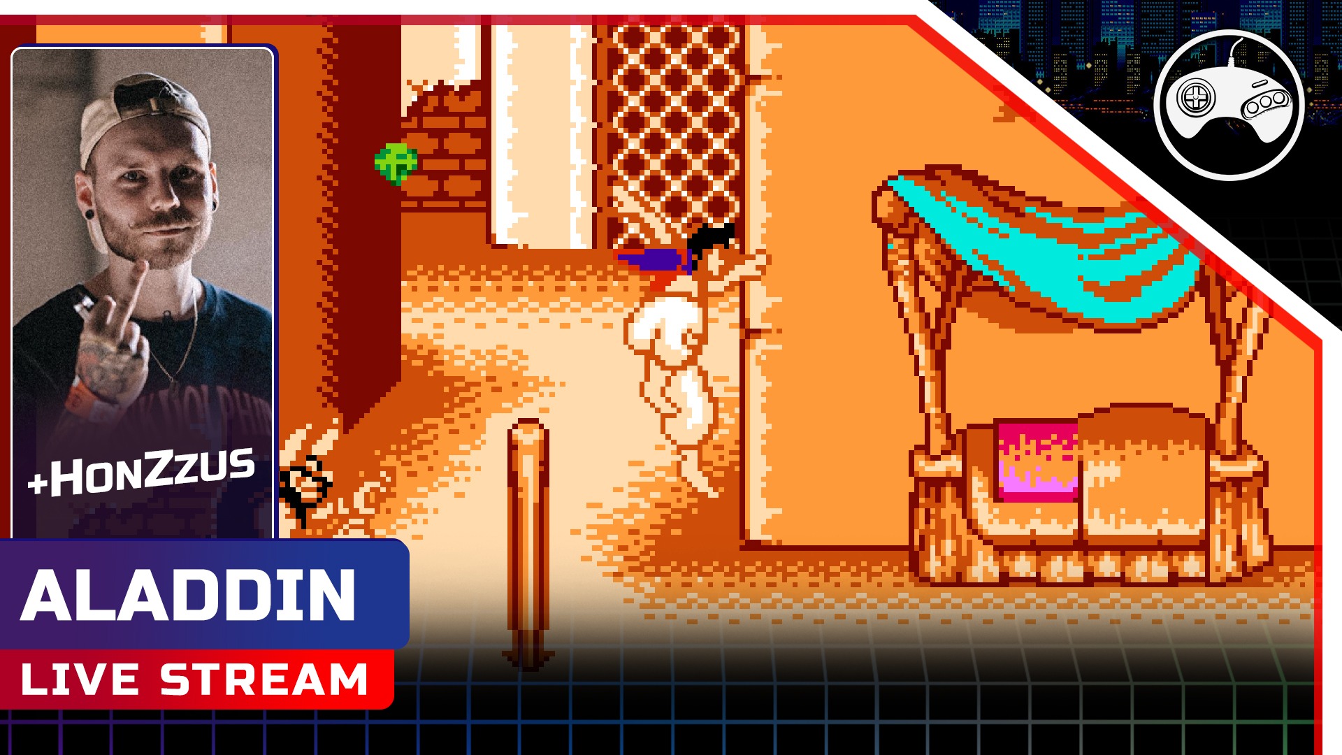 Přečtete si více ze článku Přímý přenos: Aladdin + host: HonZzus